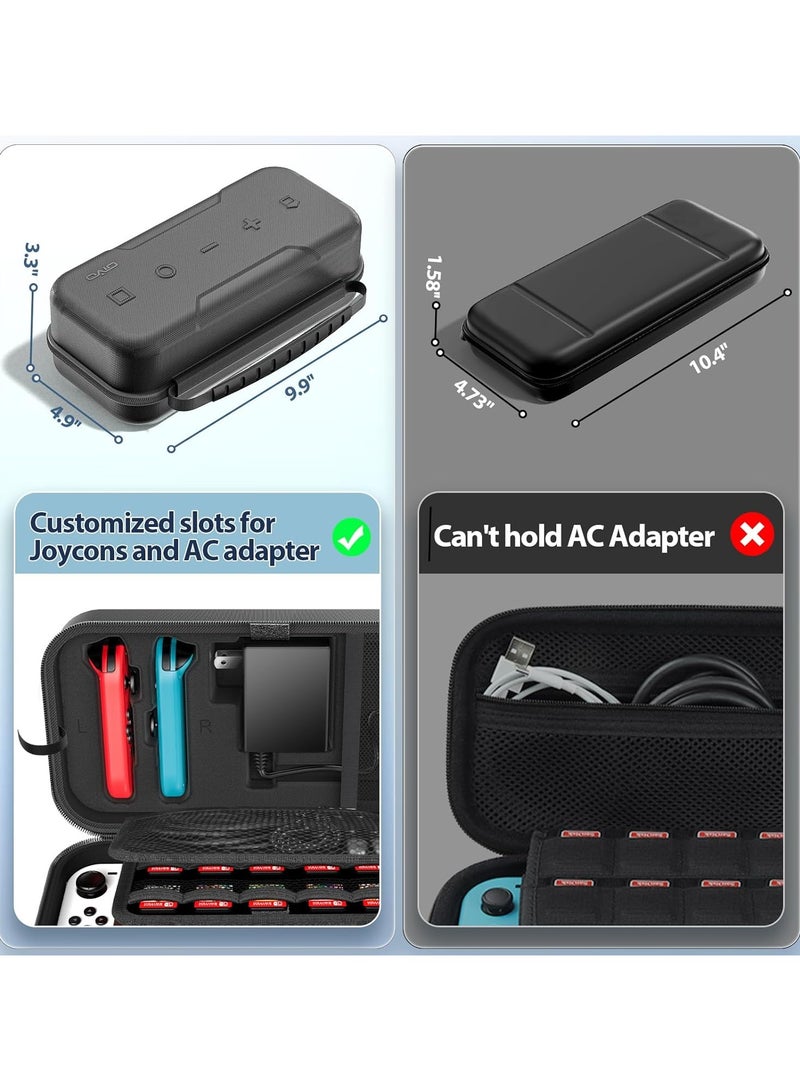 Oivo Nintendo Switch Storage/Carrying Case Compatible with Nintendo Switch OLED - Image 5