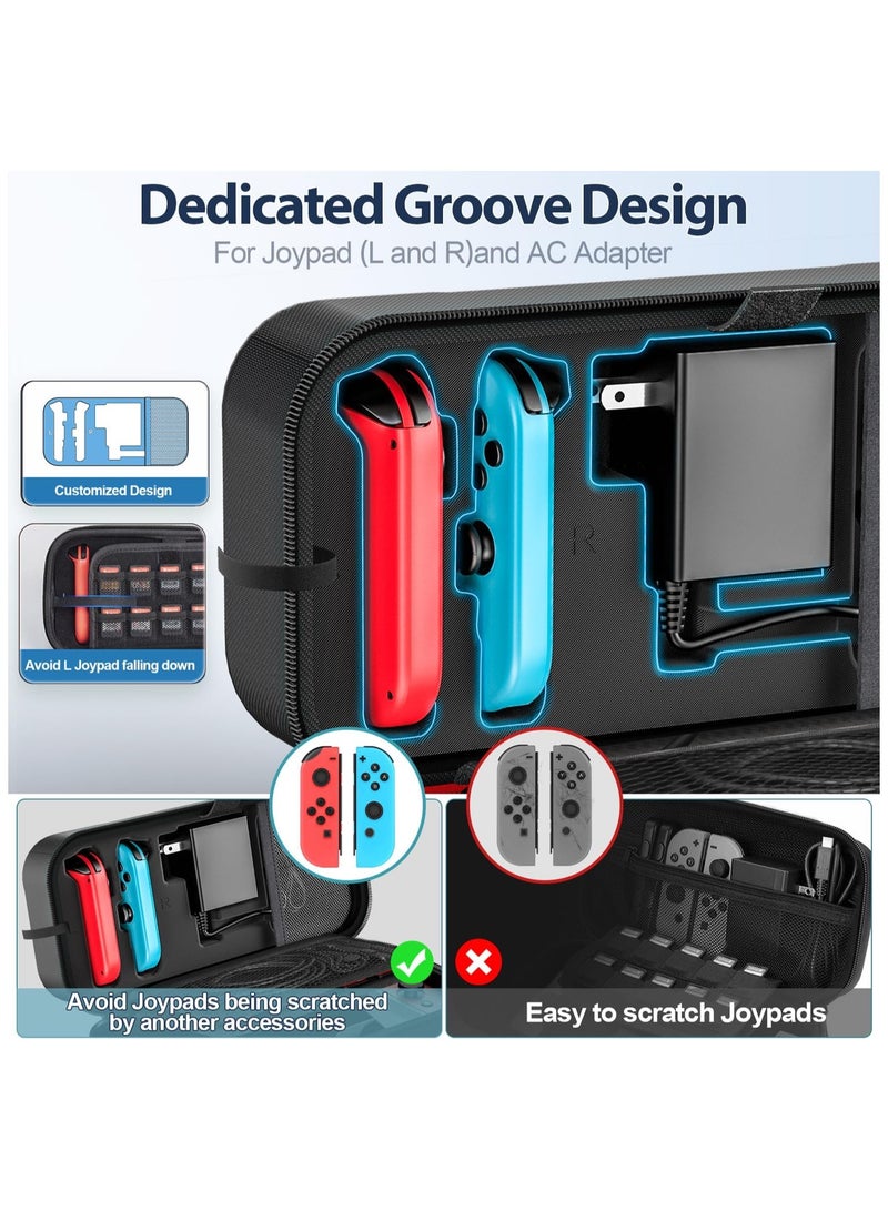 Oivo Nintendo Switch Storage/Carrying Case Compatible with Nintendo Switch OLED - Image 2