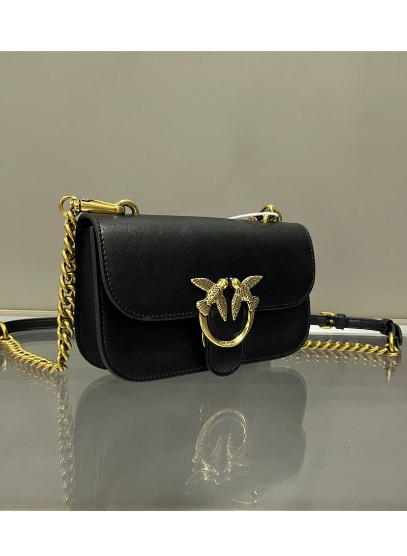 Pinko Chain Solid Color Crossbody Shoulder Bag 18*11*5cm - Image 2