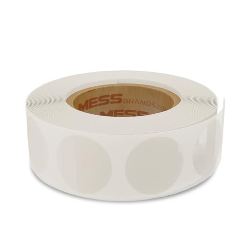 MESS Clear Round Labels (1,000/Roll, 1 Inch) – Transparent Sealing Dots, Wafer Tab Seals, and Envelope Seal Stickers - Image 2