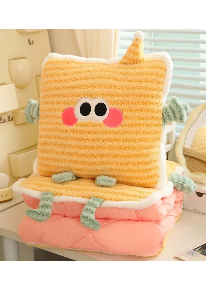 Pillow And Blanket Can Be Used For Both Car And Sofa Cushions, Suitable For Travel, Airplanes, Trains, Beds, Offices, And Rest  - Image 1