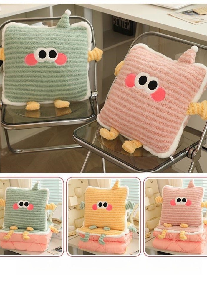Pillow And Blanket Can Be Used For Both Car And Sofa Cushions, Suitable For Travel, Airplanes, Trains, Beds, Offices, And Rest  - Image 5