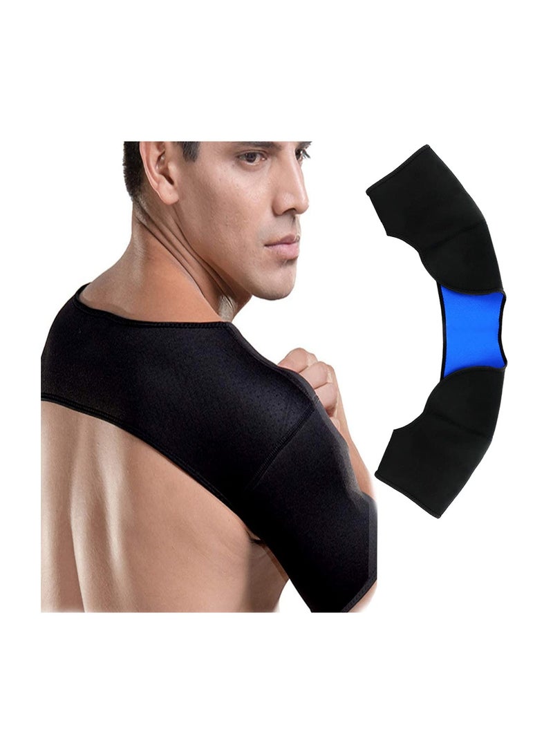 Double Shoulder Support Brace, Warm Protector for Sleeping and Outdoor Activities, Relieves Chronic Tendinitis Pain, Breathable Sports Gear, Ideal for Lifting and Sports (XL Size) - Image 3