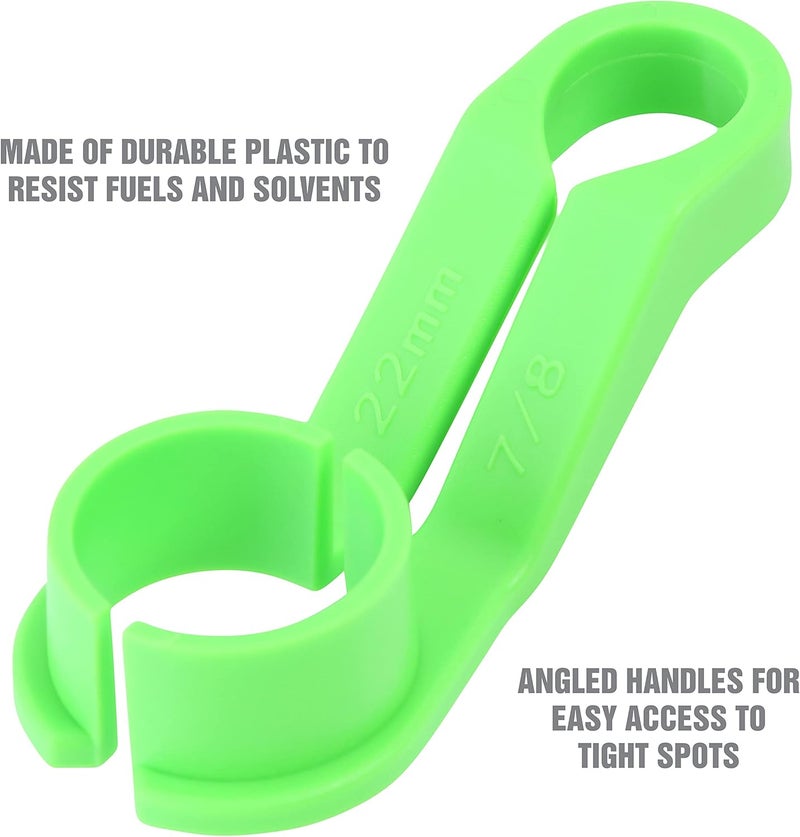 OEMTOOLS 26515 Angled Disconnect 7 Pc Set, Fuel Line Disconnect Tool, Disconnect Spring Lock Couplings for Ford and Chrysler AC Lines, AC Line Disconnect Tool - Image 4