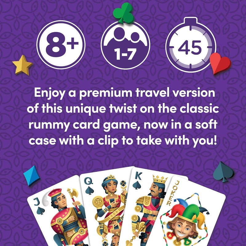 PlayMonster Five Crowns Travel Case Bundle, Cards, Scorecard Included – Card Game for Kids and Adults, Family Game Night, The Game isn’t Over Until The Kings Go Wild!, 5 Suited Rummy Style Card Game, Ages 8+ - Image 3