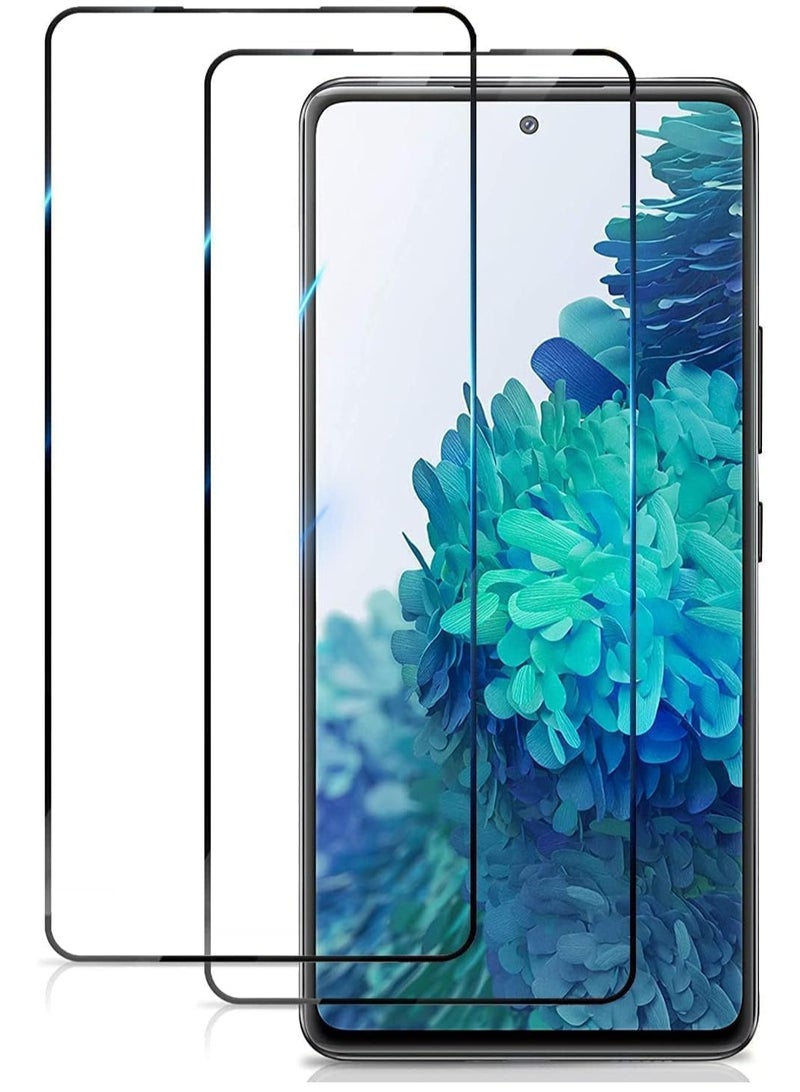 TIGER 2 Pack 5D Tempered Glass Screen Protector for Samsung Galaxy | Ultra HD Clear Full Coverage Film, Scratch Resistant, Case Friendly, Bubble-Free, Easy Installation, Anti-Fingerprint, Touch Sensitive | Shatterproof Screen Guard for Ultimate Protection (SAMSUNG A20) - Image 1