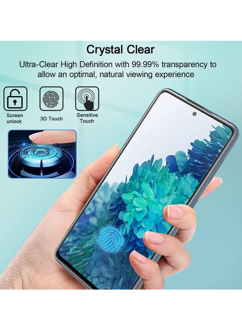 TIGER 2 Pack 5D Tempered Glass Screen Protector for Samsung Galaxy | Ultra HD Clear Full Coverage Film, Scratch Resistant, Case Friendly, Bubble-Free, Easy Installation, Anti-Fingerprint, Touch Sensitive | Shatterproof Screen Guard for Ultimate Protection (SAMSUNG A20) - Image 3