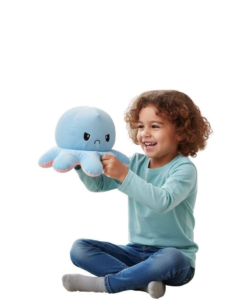 Premium Reversible Octopus Plush Toy – Soft Mood Changing Stuffed Animal Doll - Image 2