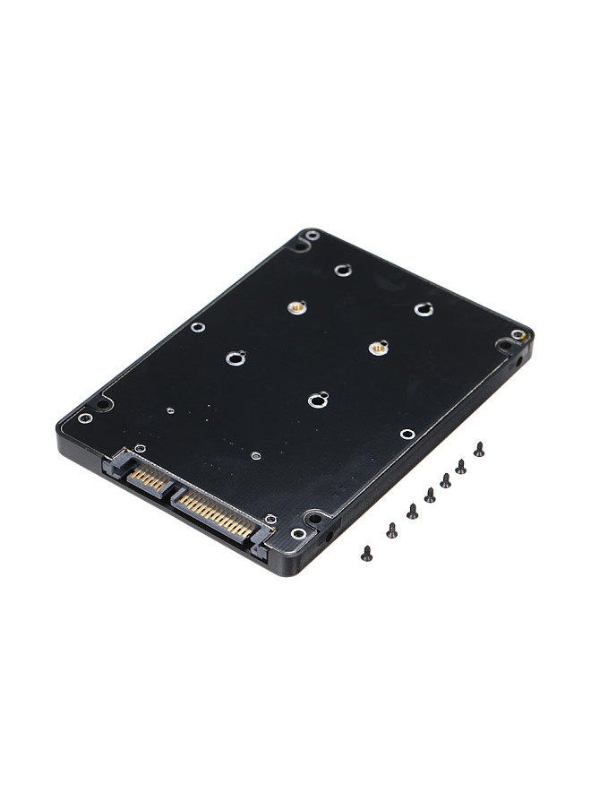 mSATA to SATA Enclosure mSATA to 2.5 SATA Adapter SSD Hard Drive Converter to SATA 3.0 Card with Case