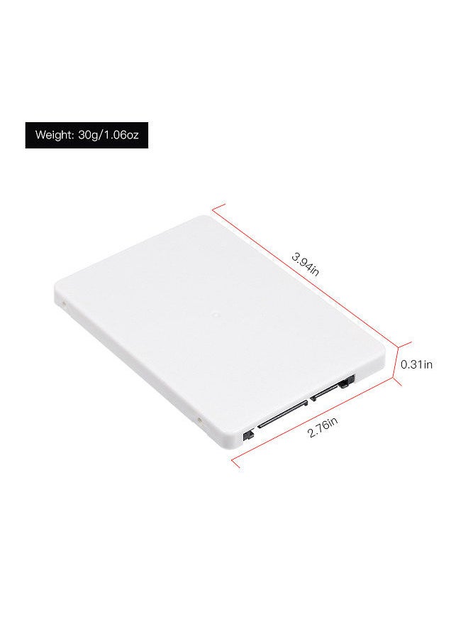 mSATA to SATA Enclosure mSATA to 2.5 SATA Adapter SSD Hard Drive Converter to SATA 3.0 Card with Case