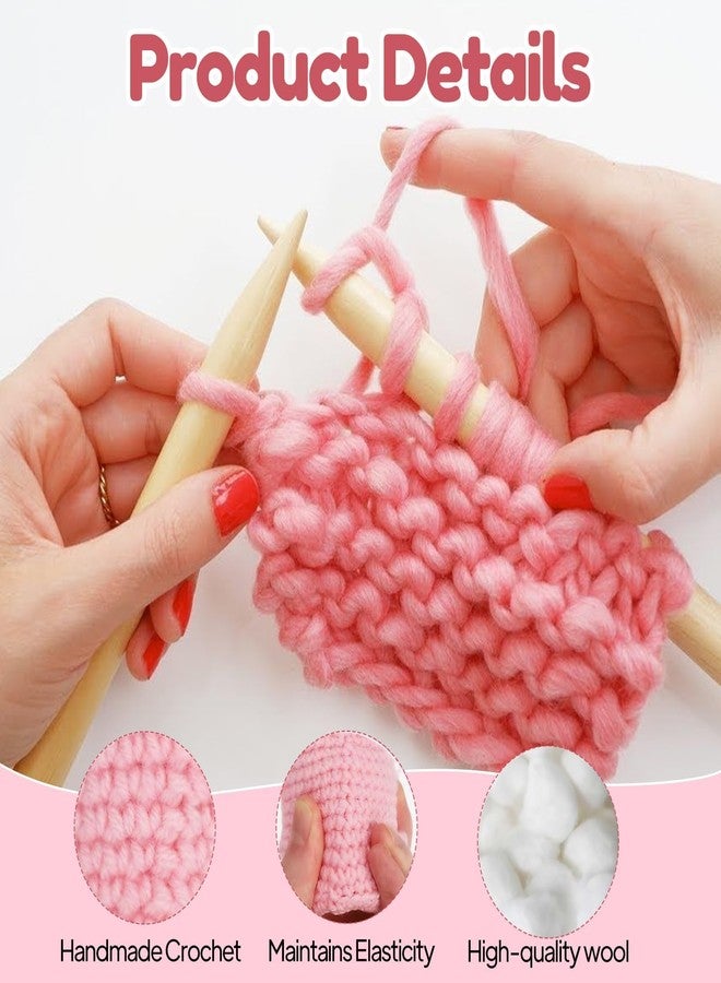 BharatBazaar Crochet Toys, Emotional Support Gifts, Positive Handmade Crochet Pink Tea Cup, Unique Emotional Small Gift for Best Friends, Colleagues, Valentines Day - Image 3