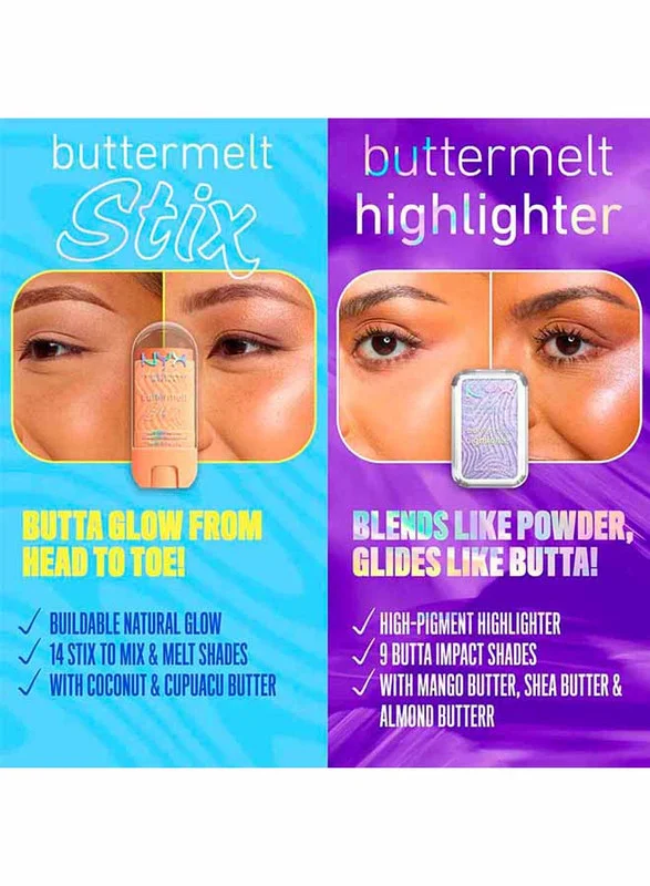 Nyx Professional Makeup  NYX Professional Makeup Buttermelt Stix, Glow Boosting Stix, up to 8 HR wear, Love At First Melt for Women | Best Price UAE