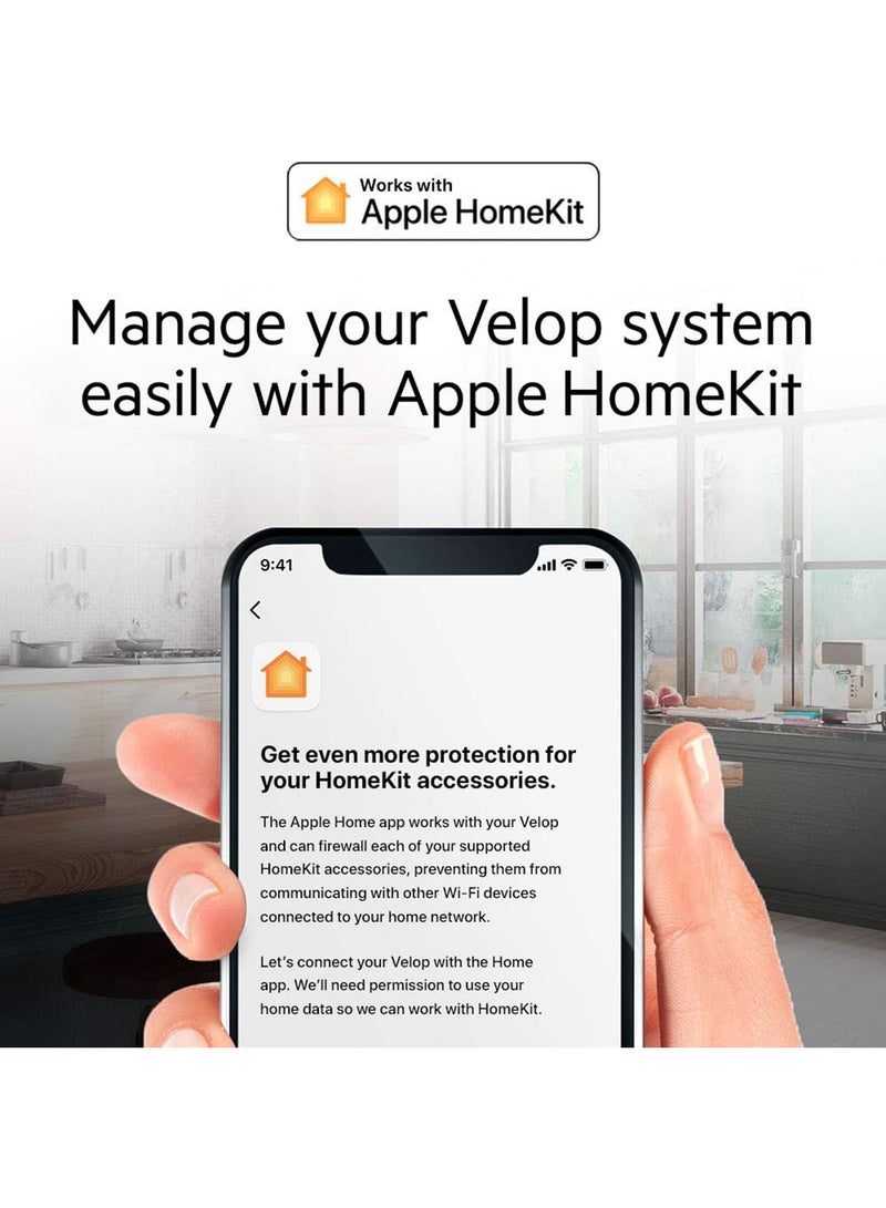 لينكسيس راوتر فيلوب WHW0302 بنظام شبكة واي فاي ثلاثي النطاق للمنزل بالكامل، مجموعة من قطعتين أبيض - Image 4