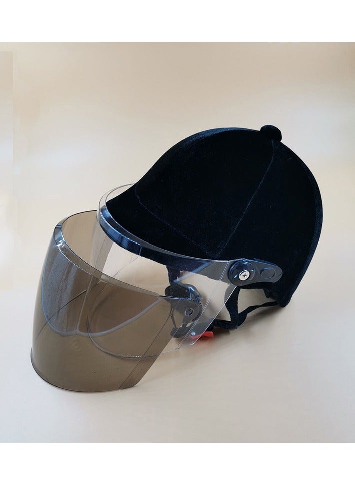 CORSA New Velvet Cloth UV Protective Mirror Riding Outdoor Protective Helmet 