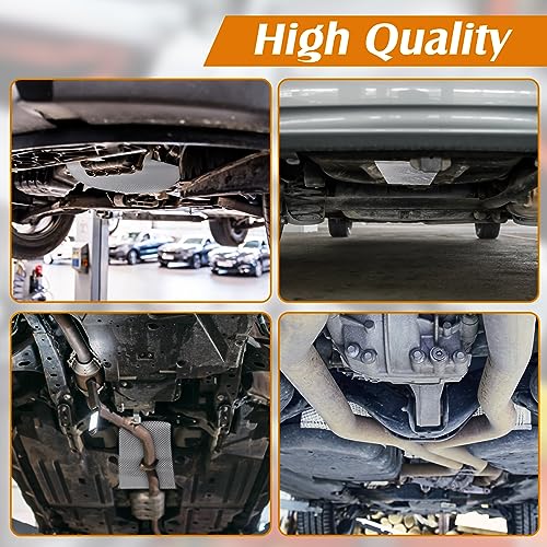 Datanly Exhaust Heat Shield Automotive, Embossed Aluminum Heat Shield Material with 20 Pcs Cable Metal Zip Ties for Fire Wall, Exhaust Wrap, Wall Behind Grill(15" x 93") - Image 5