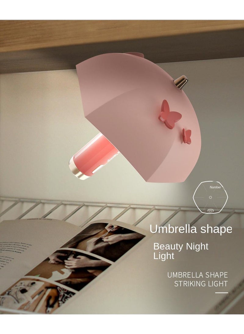 Y&D USB Umbrella Mini Night Light Creative Three Level Color Temperature Infinite Dimming Baby Bedroom Learning Small Night Light  - Image 2