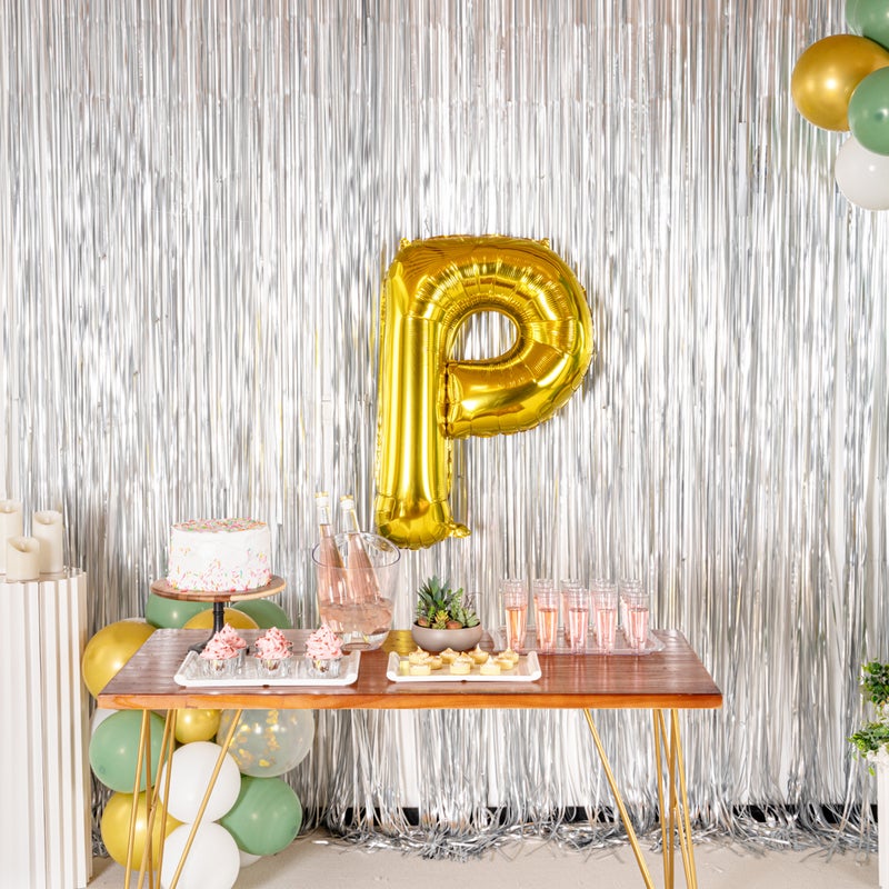 Restaurantware-Balloonify 40 Inch Letter Balloon, 1 Large Alphabet Party Balloon - Letter P, Self-Sealing, Gold Foil Mylar Balloon, Hanging Loop, Decoration For Birthday, Wedding, Or Graduation - Image 4
