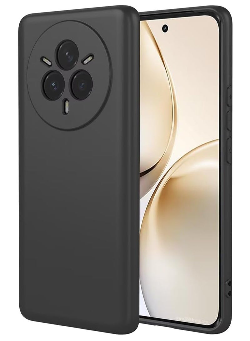 Case for Realme 14 Pro Plus 5G Case Cover Soft Flexible TPU Black Cover Slim Fit Matte Finish Case Anti Fingerprint Cover for Realme 14 Pro Plus - Image 1