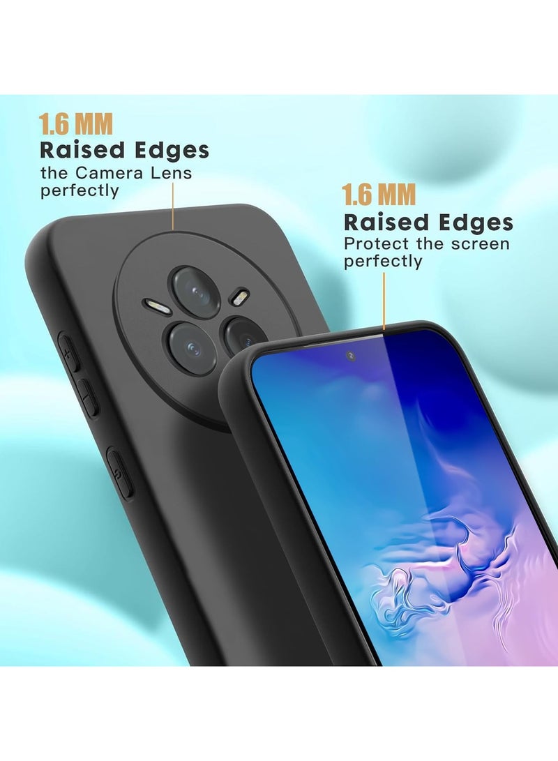 Case for Realme 14 Pro Plus 5G Case Cover Soft Flexible TPU Black Cover Slim Fit Matte Finish Case Anti Fingerprint Cover for Realme 14 Pro Plus - Image 3