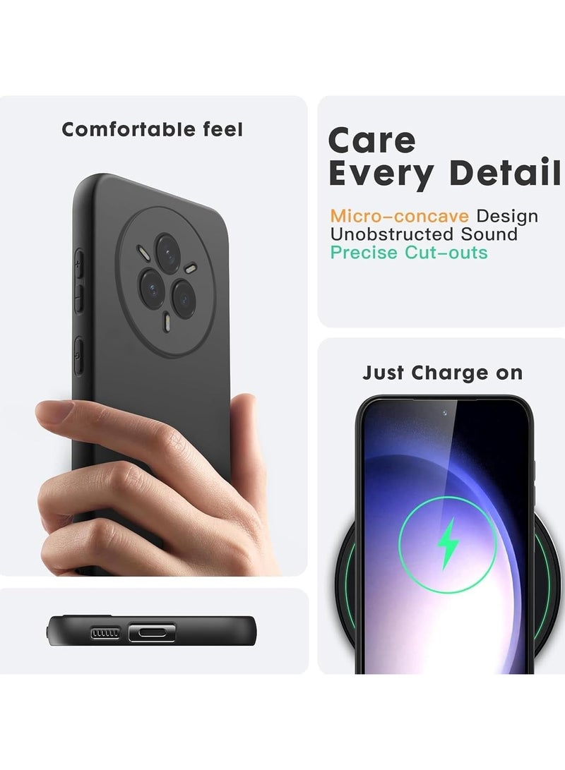 Case for Realme 14 Pro Plus 5G Case Cover Soft Flexible TPU Black Cover Slim Fit Matte Finish Case Anti Fingerprint Cover for Realme 14 Pro Plus - Image 5