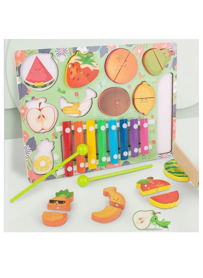 Filly - Children's Early Childhood Education Toys Cutting Fruit Matching Piano Boys And Girls Multi-functional Toys - Image 1