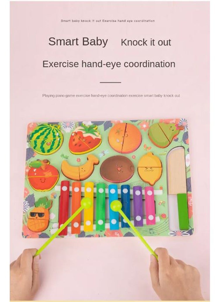 Filly - Children's Early Childhood Education Toys Cutting Fruit Matching Piano Boys And Girls Multi-functional Toys - Image 1