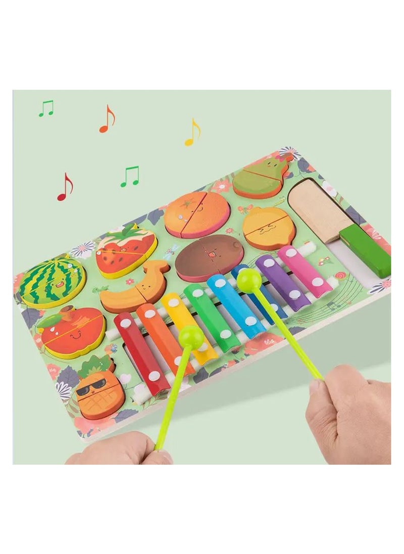 Filly - Children's Early Childhood Education Toys Cutting Fruit Matching Piano Boys And Girls Multi-functional Toys - Image 1