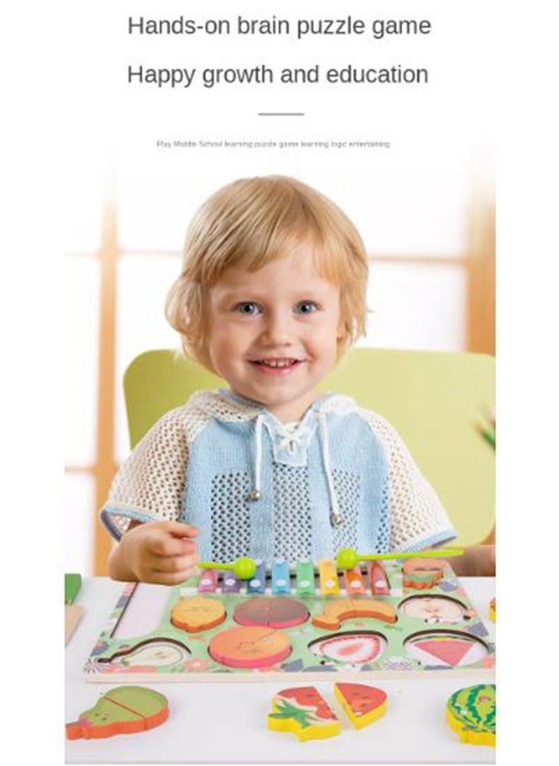 Filly - Children's Early Childhood Education Toys Cutting Fruit Matching Piano Boys And Girls Multi-functional Toys - Image 1