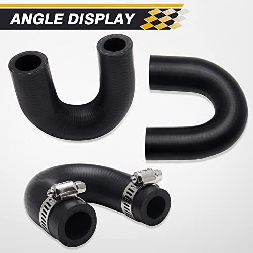 Somusen LS LT Heater Core Bypass Delete Hose Coolant Crossover with 2pcs Clamp Compatible with Chevrolet GM Pontiac LS LSX LS1 LS2 LS3 LS6 LS7 LQ4 LQ9 LT1 LT4 - Image 4