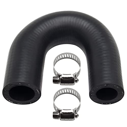 Somusen LS LT Heater Core Bypass Delete Hose Coolant Crossover with 2pcs Clamp Compatible with Chevrolet GM Pontiac LS LSX LS1 LS2 LS3 LS6 LS7 LQ4 LQ9 LT1 LT4 - Image 1