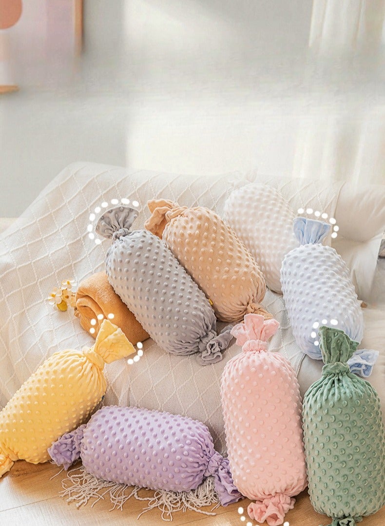 Candy Bean Pillow And Blanket Can Be Used For Both Car And Sofa Cushions, Suitable For Travel, Airplanes, Trains, Beds, Offices, And Rest  - Image 4