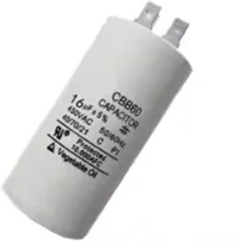 16 ميكروفاراد 450 فولت مكثف CBB60 لتشغيل محرك مضخة المياه بدء تشغيل تيار متردد 50-60 هرتز - Image 1