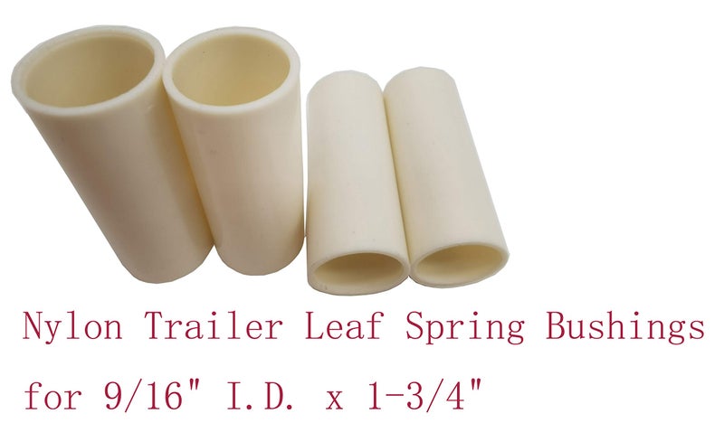 KLMHT Replacement New Nylon Trailer Leaf Spring Bushings fits 9/16" I.D. x 1-3/4" (4 Pack) - Image 2