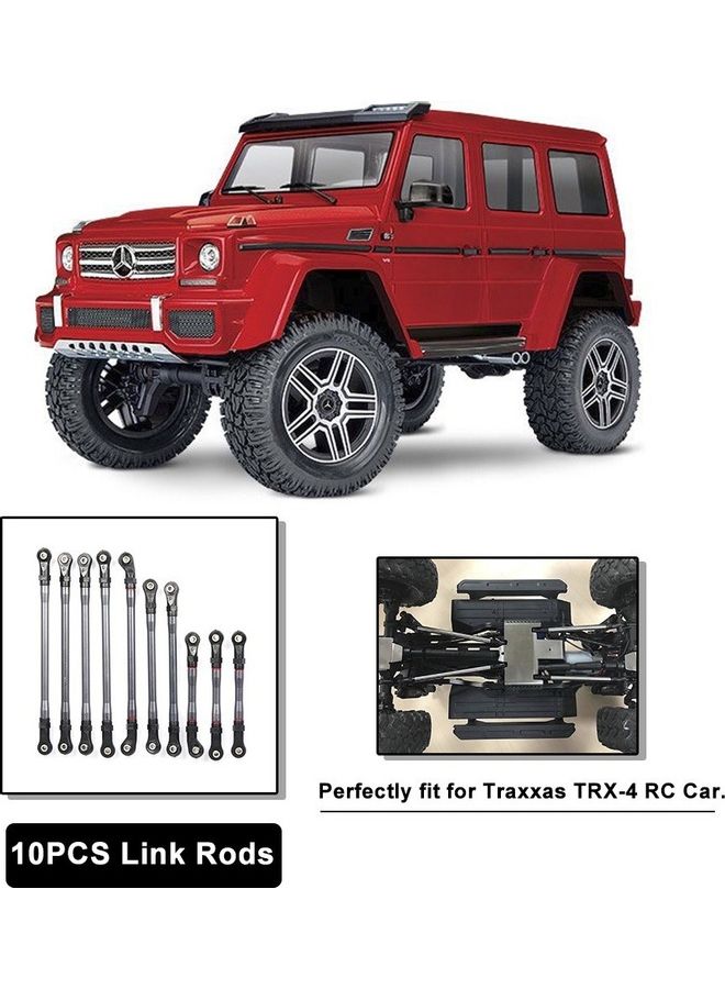 NIBEMINENT 10-Piece Link Pull Rod For 1/10 Traxxas TRX4 TRX-4 RC Car  - Image 4
