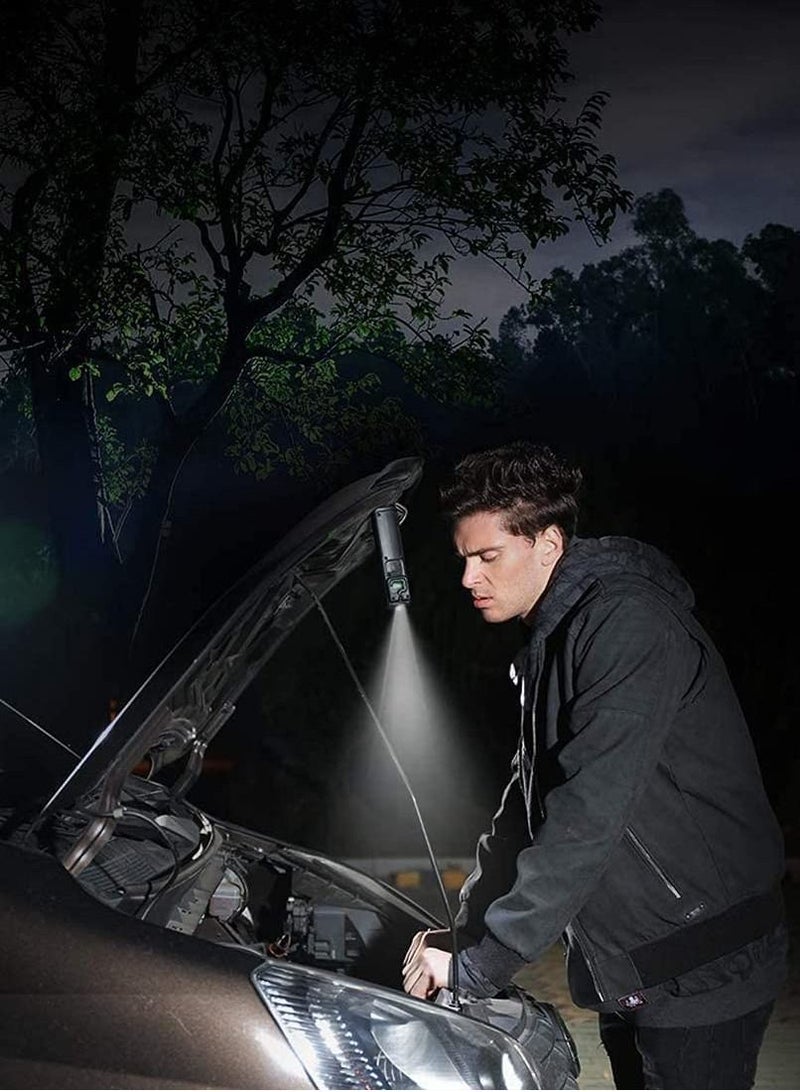 Y&D LED Work Light Rechargeable Camping Lantern COB Enhanced Flashlight Strong Hang Magnetic Base 360 Adjustable Waterproof Inspection Perfect for Car Repairing Hiking - Image 2