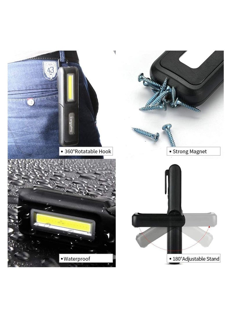 Y&D LED Work Light Rechargeable Camping Lantern COB Enhanced Flashlight Strong Hang Magnetic Base 360 Adjustable Waterproof Inspection Perfect for Car Repairing Hiking - Image 3
