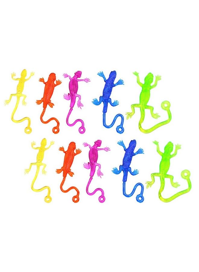NUOBESTY Stretchy Sticky Lizards Toys Elastic Lizard Toys Stretchy Sticky Animal Toys For Party Favors Birthday Gifts Classroom Prizes Goodie Bag 24Pcs - Image 2
