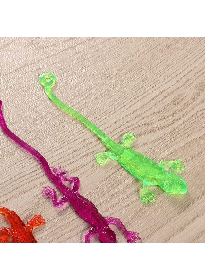 NUOBESTY Stretchy Sticky Lizards Toys Elastic Lizard Toys Stretchy Sticky Animal Toys For Party Favors Birthday Gifts Classroom Prizes Goodie Bag 24Pcs - Image 5
