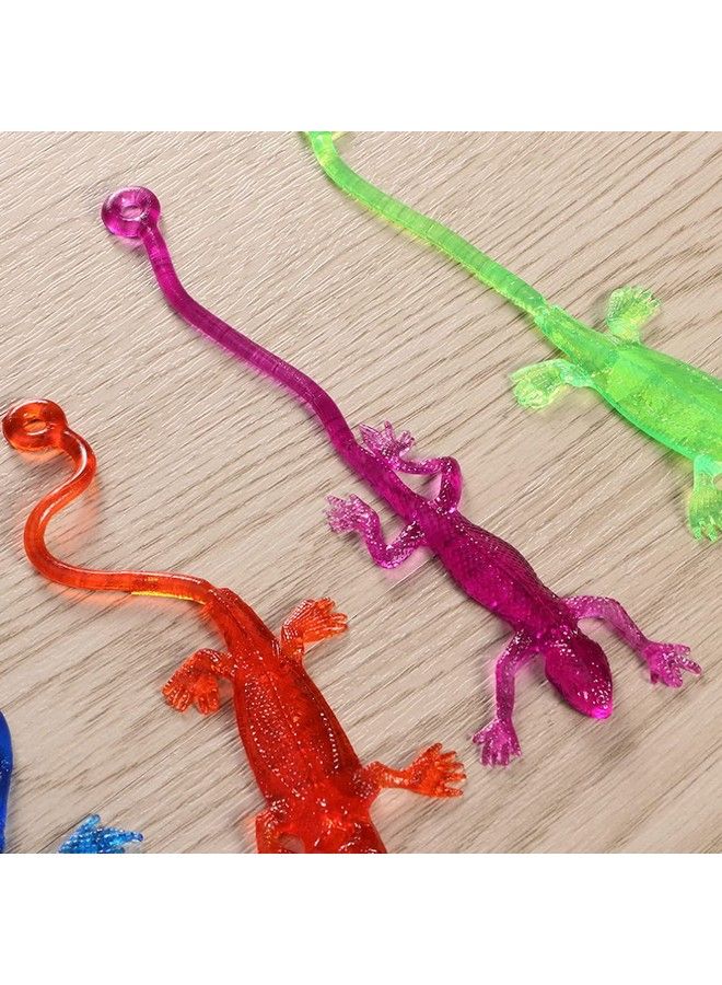 NUOBESTY Stretchy Sticky Lizards Toys Elastic Lizard Toys Stretchy Sticky Animal Toys For Party Favors Birthday Gifts Classroom Prizes Goodie Bag 24Pcs - Image 4