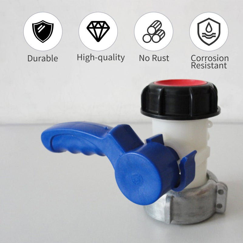 75mm Outlet Tap for IBC Tank Drain Adapter Tap Adapter Valve Stopcock Rainwater Tank Drain Tap for IBC Tank Fitting for Oil Fuel Water - Image 5