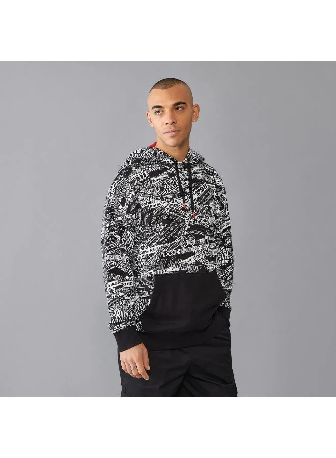 بورشه PORSCHE FW QUOTED AOP OVERSIZED HOODY