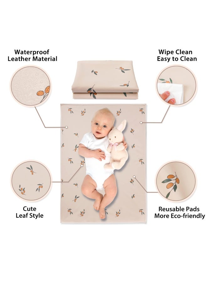 fantasize Portable Baby Changing Pad, Travel Waterproof Changing Mat for Newborn Baby, Reusable Foldable Changing Mat for Toddlers, Baby, Newborns, Newborns Toddlers Shower Gifts, 50 * 70 Cm - Image 3