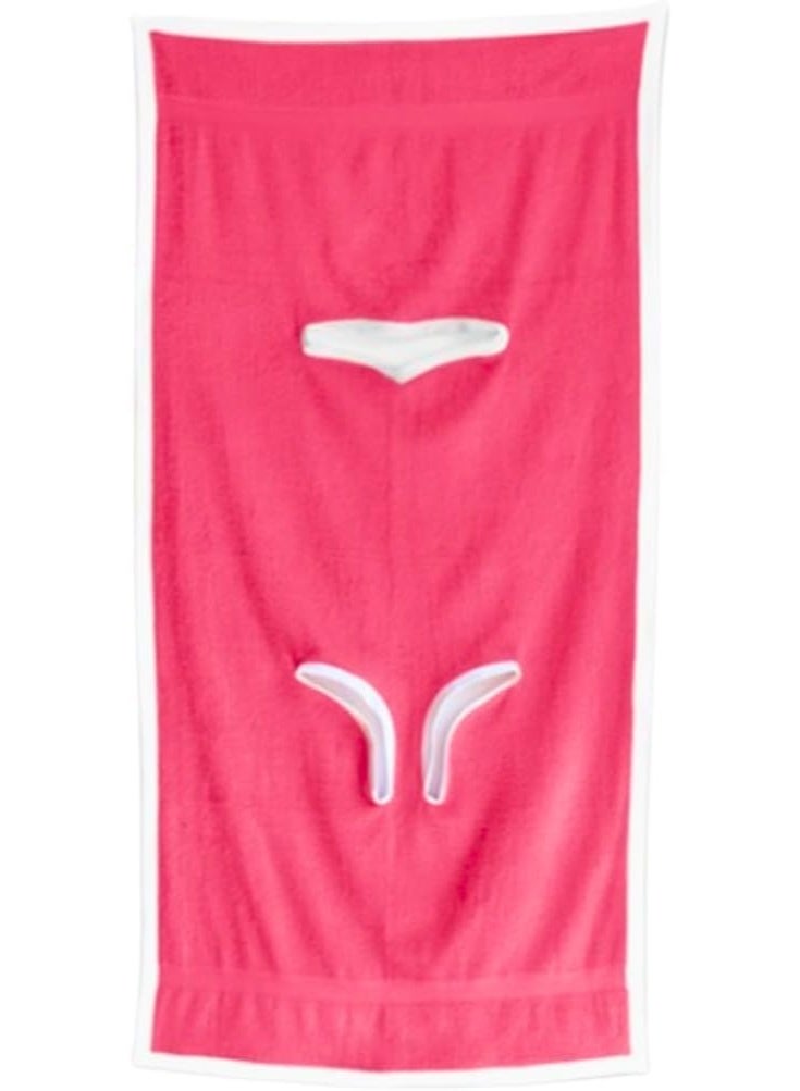 Women's Bikini Wrap Bodysuit Beach Spa Bath Towel Lightweight Quick Dry Wrap Dress Swimwear for Pool, Vacation, Travel, Bathing, Summer Outdoor Activities Pink - Image 4