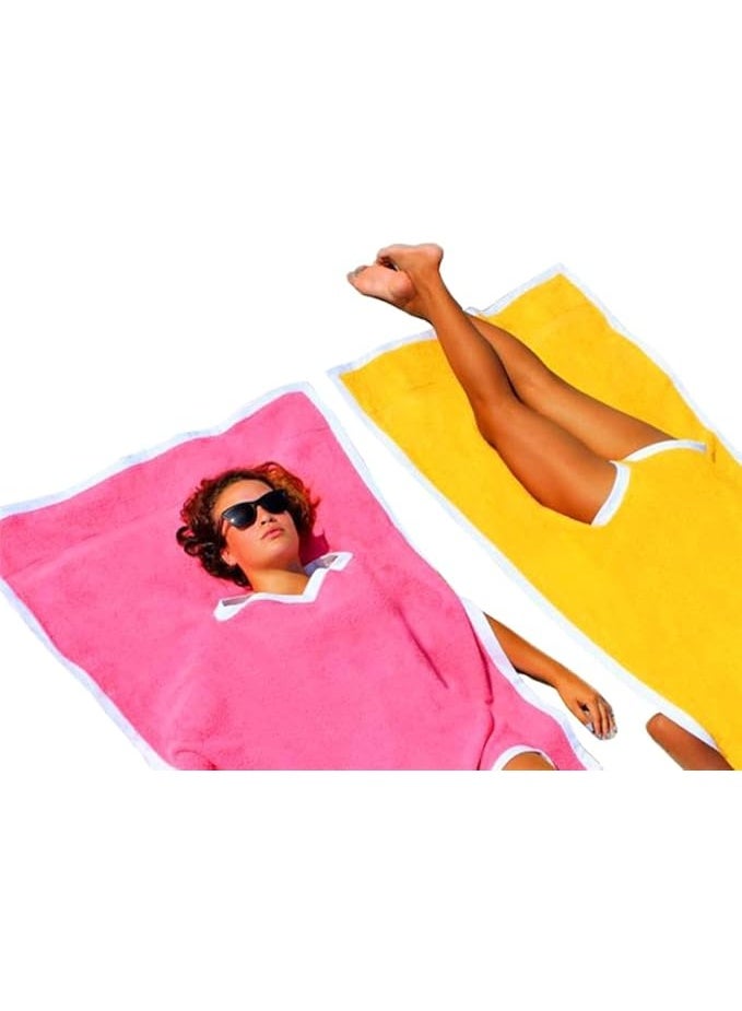 Women's Bikini Wrap Bodysuit Beach Spa Bath Towel Lightweight Quick Dry Wrap Dress Swimwear for Pool, Vacation, Travel, Bathing, Summer Outdoor Activities Pink - Image 5