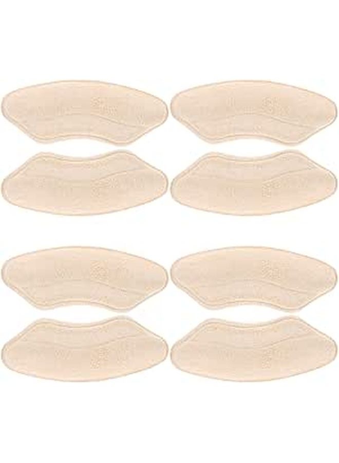Beige Self Adhesive Heel Cushions Anti Slip Shoe Filler Protectors Comfort Pads for Women - Image 1