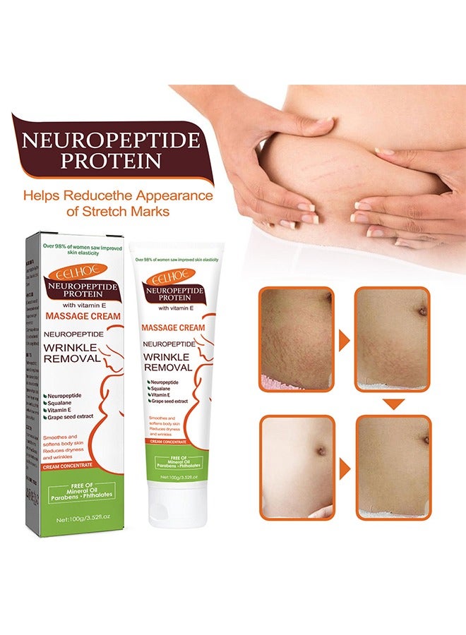 إيلهو نيروببتيد البروتين تدليك الكريمة تلاشي الندبة الحمل العلامات العناية الملساء الجلد التدليك الكريمة - Image 3