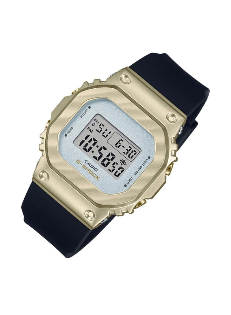 Casio G-Shock Watch - GM-S5600BC-1DR Gold Dial, Black Band - Image 2
