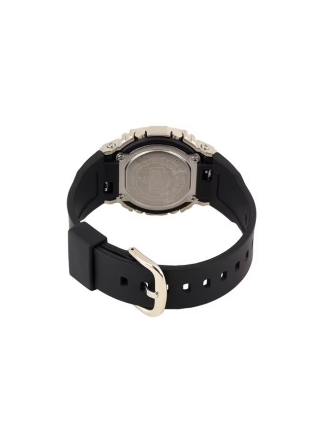 Casio G-Shock Watch - GM-S5600BC-1DR Gold Dial, Black Band - Image 3