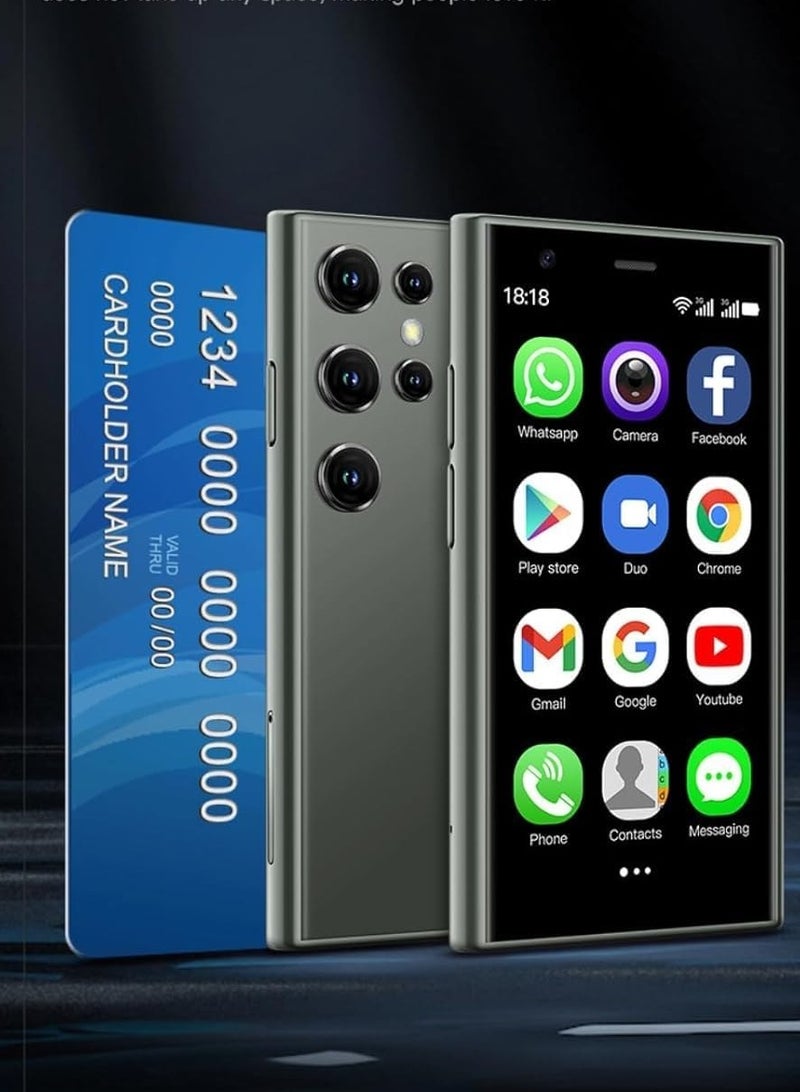 SOYES S23 Pro 3G mini smartphone 3.0" 3D glass, 2GB RAM 16GB ROM 2MP rear camera Android 8.1 dual cameras 1000mAh Black - Image 1