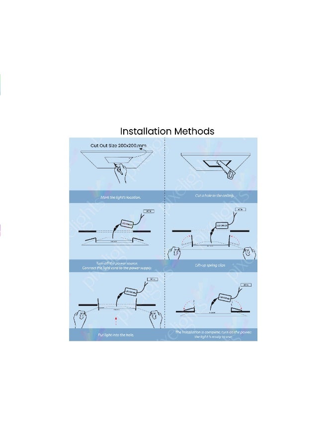 بيكسليتس لوحة إضاءة LED مستديرة - Image 4
